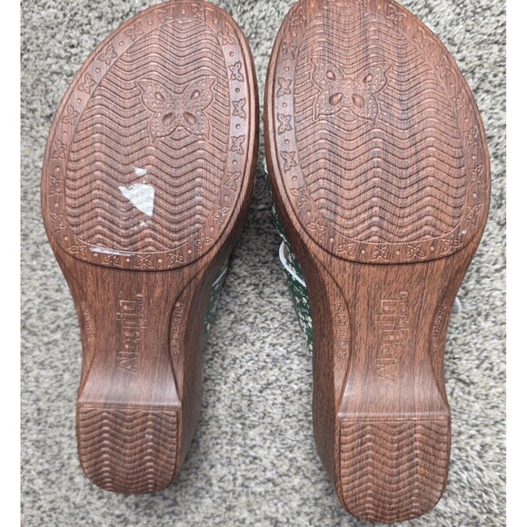 Alegría Sierra Green Acres Sandal Size 40 US 9.5 Clogs Straps Floral Boho - Picture 7 of 10